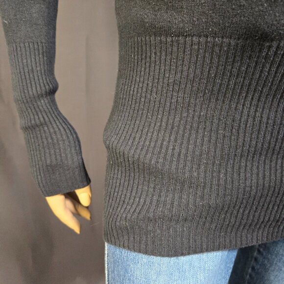 Y2K Joshua Perets Mini Sweater Dress size XS Black Pink Rhinestones Emo Mcbling - Picture 5 of 12